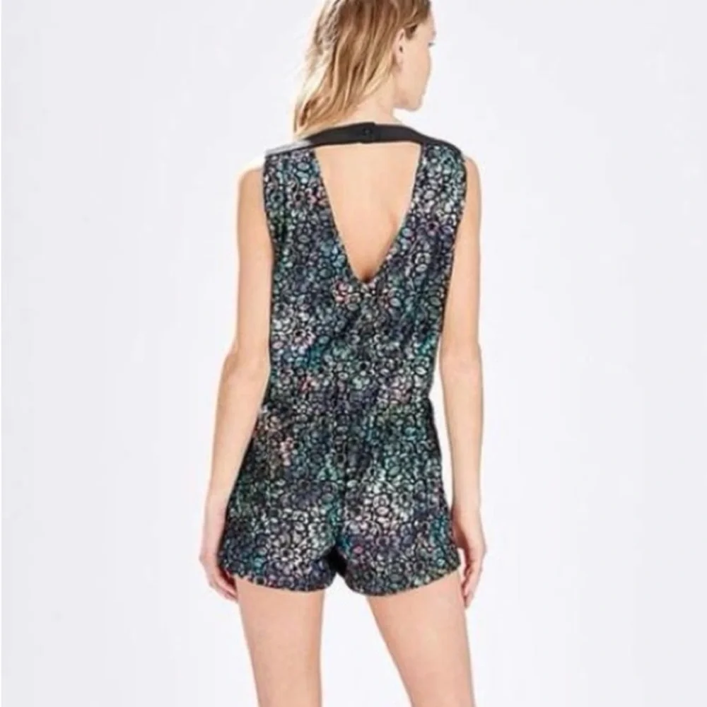 Parker Colorful Lace Romper Size XS - Picture 1 of 8
